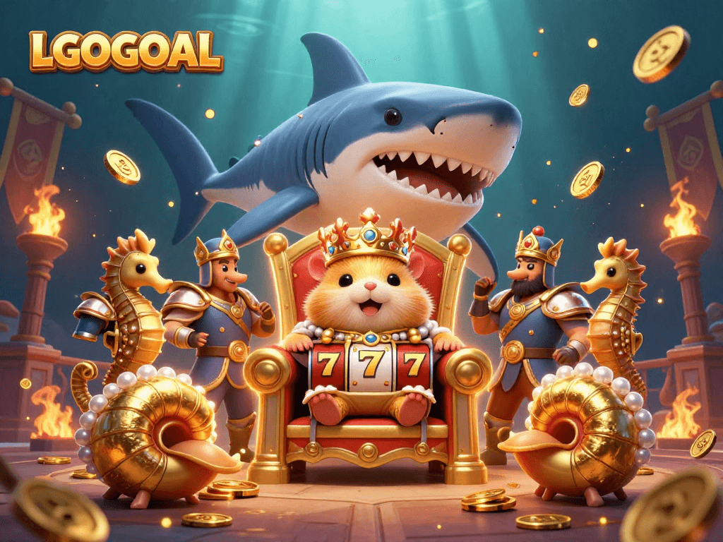 Experience thrilling gameplay at LGOGOAL with dynamic golden hamster king and exciting slot elements.