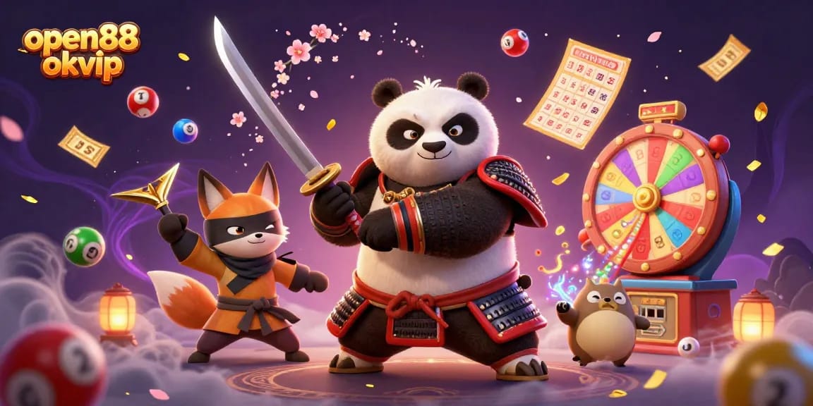 Engage in thrilling wins with open88 okvip, as samurai, fox, and tanuki explore gaming magic.