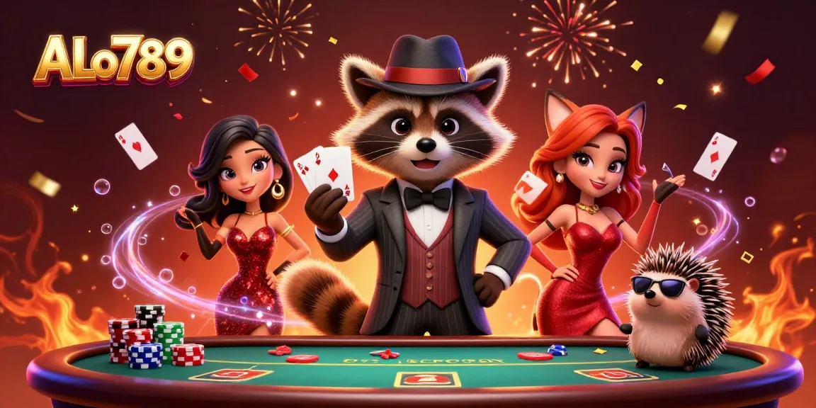 Experience winning moments at ALo789 with exciting casino characters and vibrant elements.