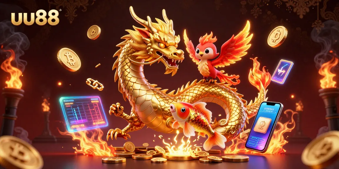 Experience thrilling action at uu88 with dynamic characters amidst vibrant casino elements.
