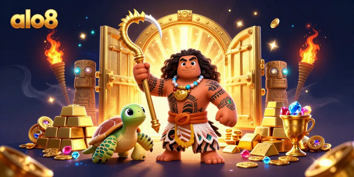 alo8 offers a vibrant casino experience highlighted by the adventurous demigod and treasure scenes.