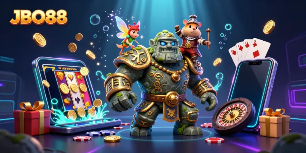Engage with JBO88 slot adventures featuring enchanted characters, vibrant 3D elements, and magic.