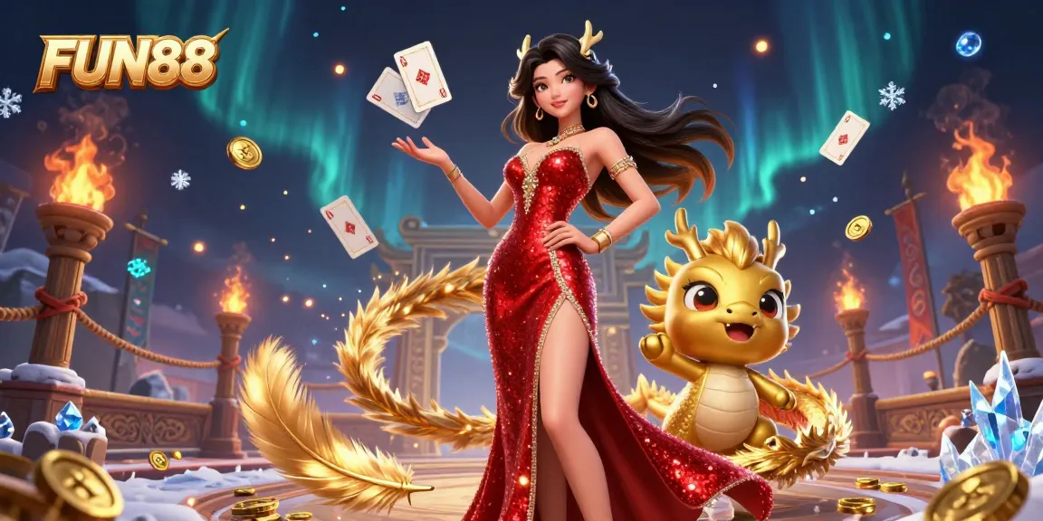 Engage in thrilling FUN88 casino gameplay featuring dynamic characters and vibrant elements.