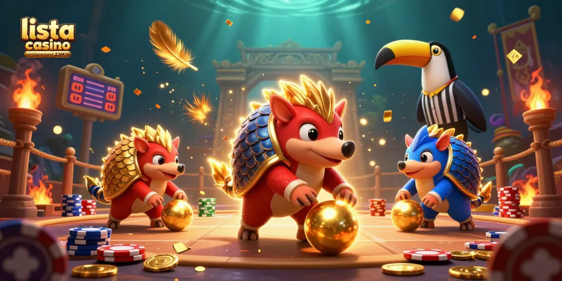 Scopri la lista casino online non AAMS con pangolini rivali e monete d'oro in un'arena piena di azione.