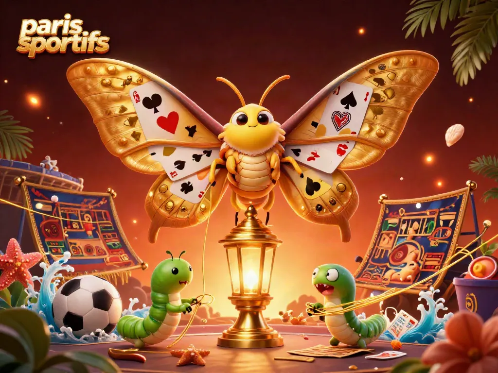 Experience dynamic sports betting action with paris sportifs in this vibrant illustrated scene.