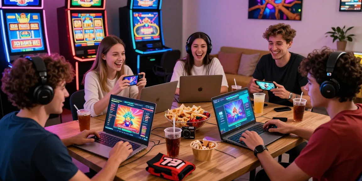 Friends enjoying the 79club gaming platform with colorful visuals and home ambience.