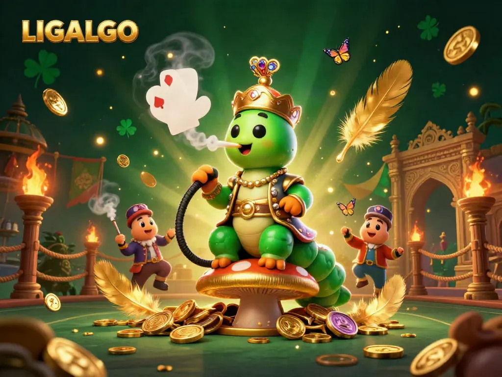 Experience the thrilling ambiance of LIGALGO with 3D characters and vibrant casino elements.