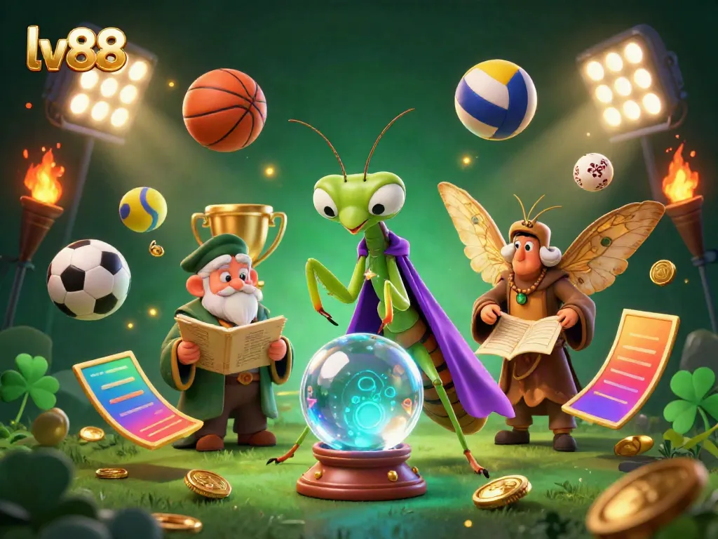 Engaging scene showcasing lv88 with fortune teller and mystical elements in a dynamic casino environment.
