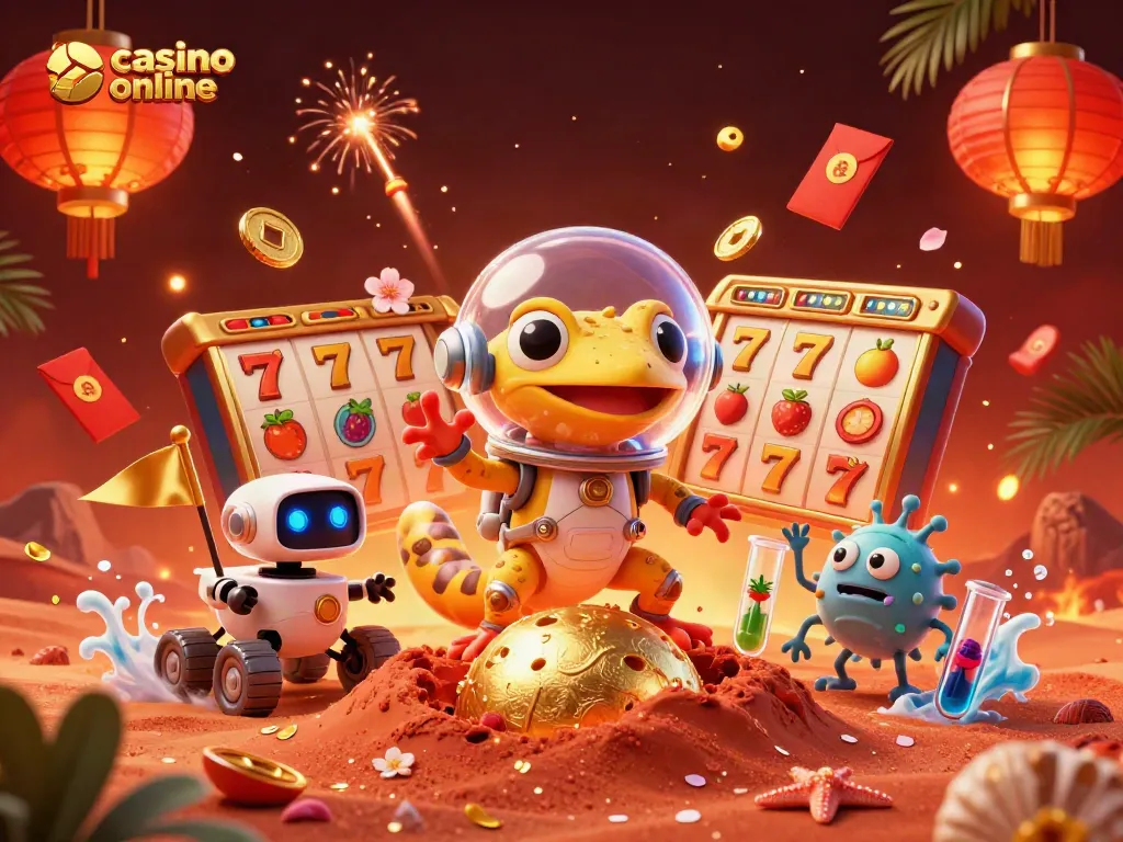 Disfruta de emocionantes juegos de casino online con tragamonedas y jackpots en un mundo extraterrestre.