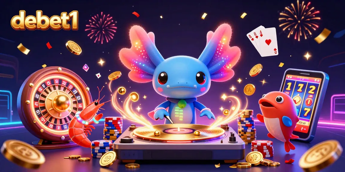 Experience debet1 with vibrant animations and colorful gems in a thrilling underwater casino scene.