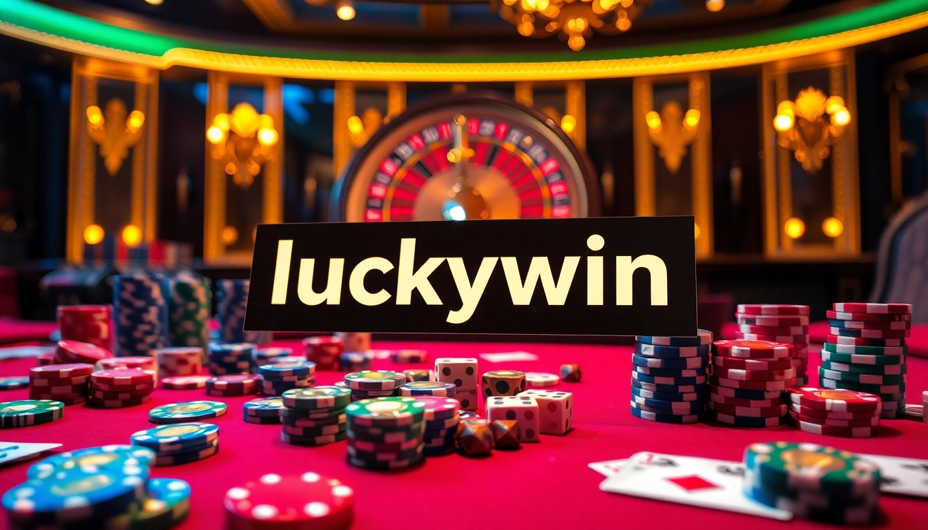 Experience the excitement of winning with luckywin at a luxurious casino table.