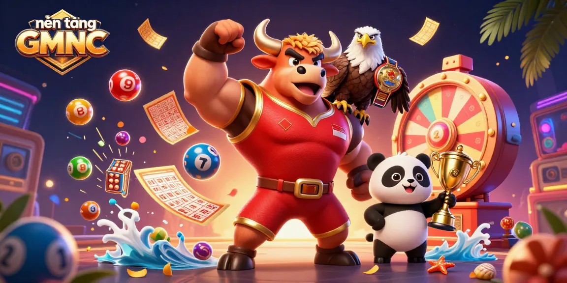 Win big at nền tảng GMNC with exciting lottery balls and vibrant casino elements!
