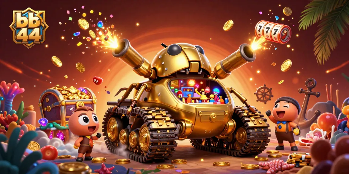 Experience the energetic world of bb44 in this immersive casino-themed 3D illustration.