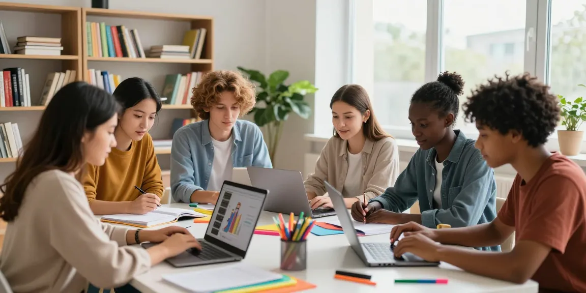 Interactive online class at https://khokhoahoc.academy/ with diverse students engaged in learning.