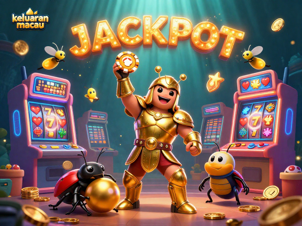Experience the excitement of keluaran macau with vibrant 3D casino characters and slot games.
