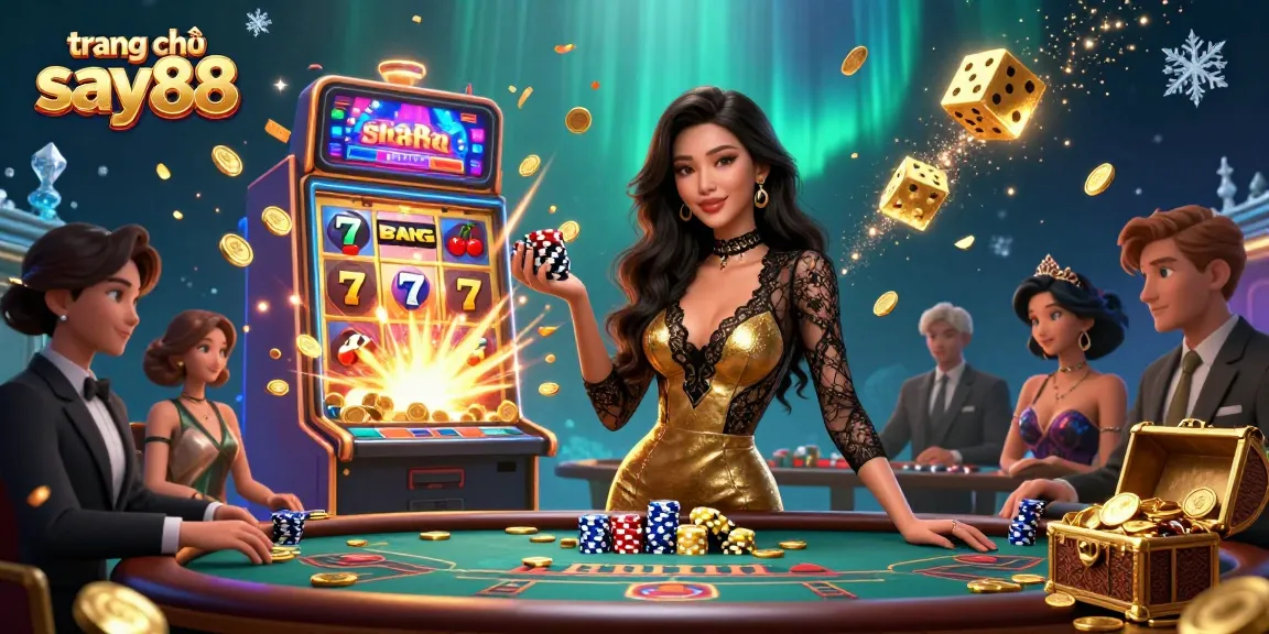 Experience thrilling gameplay at trang chủ say88 casino with vibrant slot machine jackpots and high-stakes baccarat action.