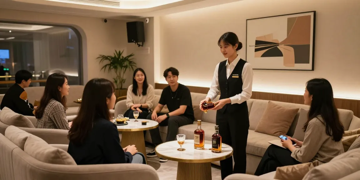강남 타이밍의 고급스러운 쩜오 내부 모습, 편안한 분위기와 전문적인 서비스가 돋보입니다.