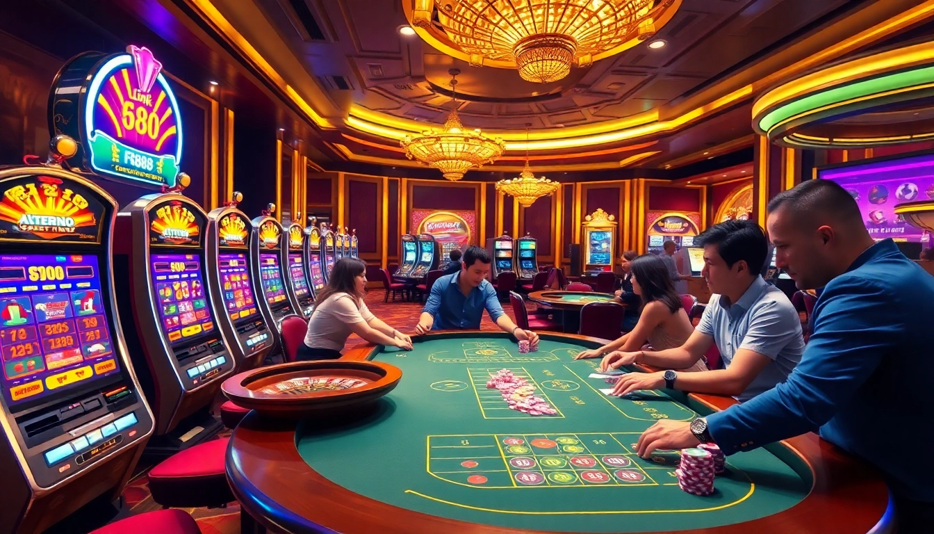 Experience thrilling moments at the casino with Link FB88, featuring vibrant games and high-stakes action.