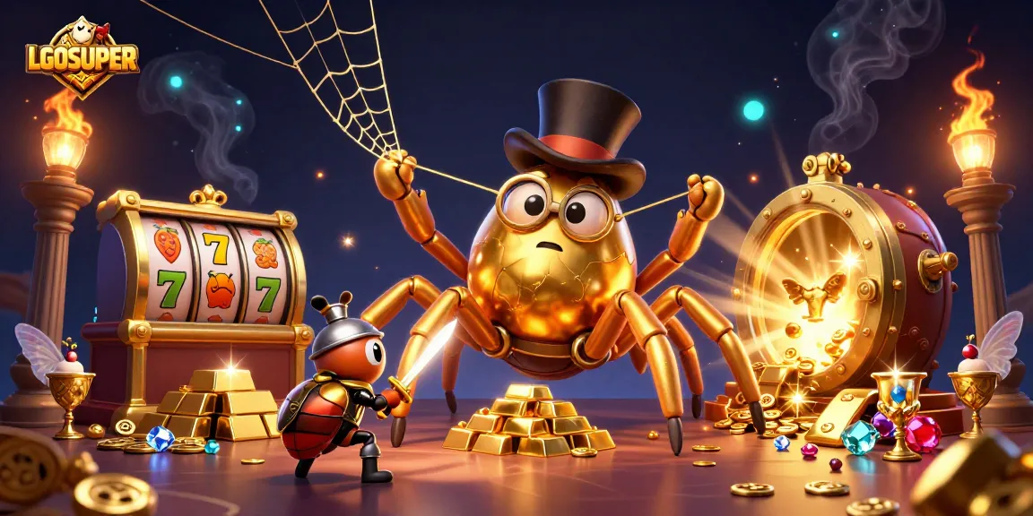 Engage in thrilling gameplay with LGOSUPER as golden tarantulas and brave beetle knights enhance the casino experience.
