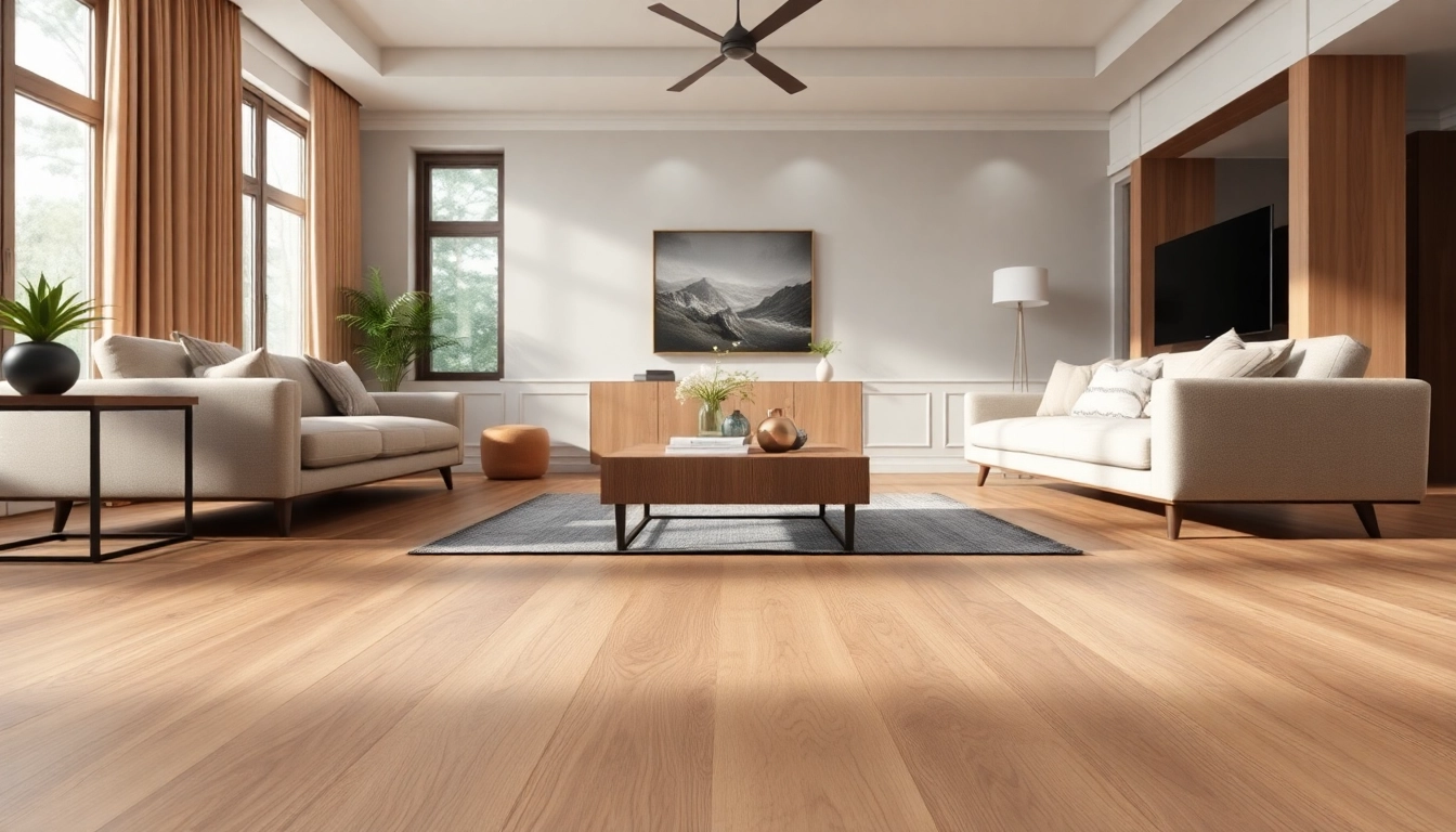 Explore stunning luxury vinyl flooring near me in a chic living room setting, showcasing stylish design.