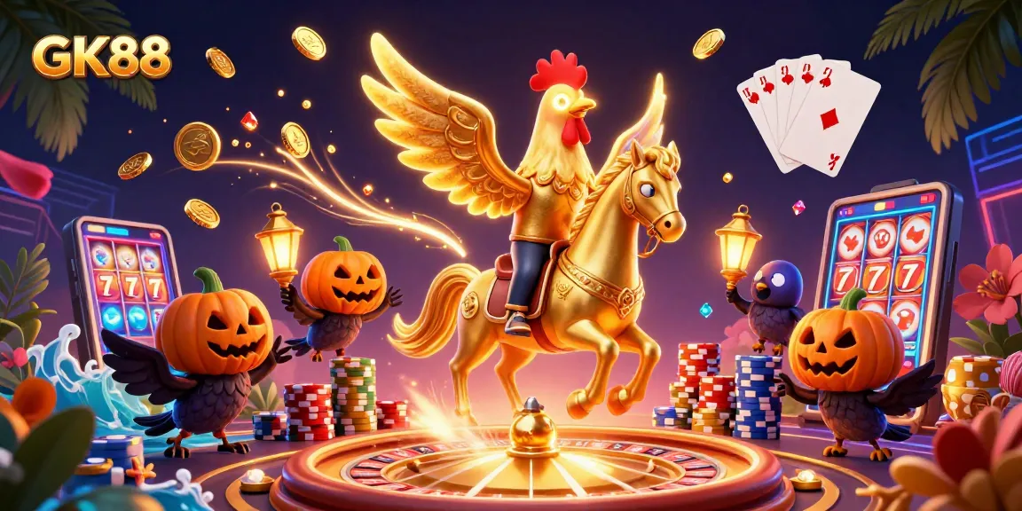 Experience winning strategies at GK88 with dynamic casino action in this thrilling illustration