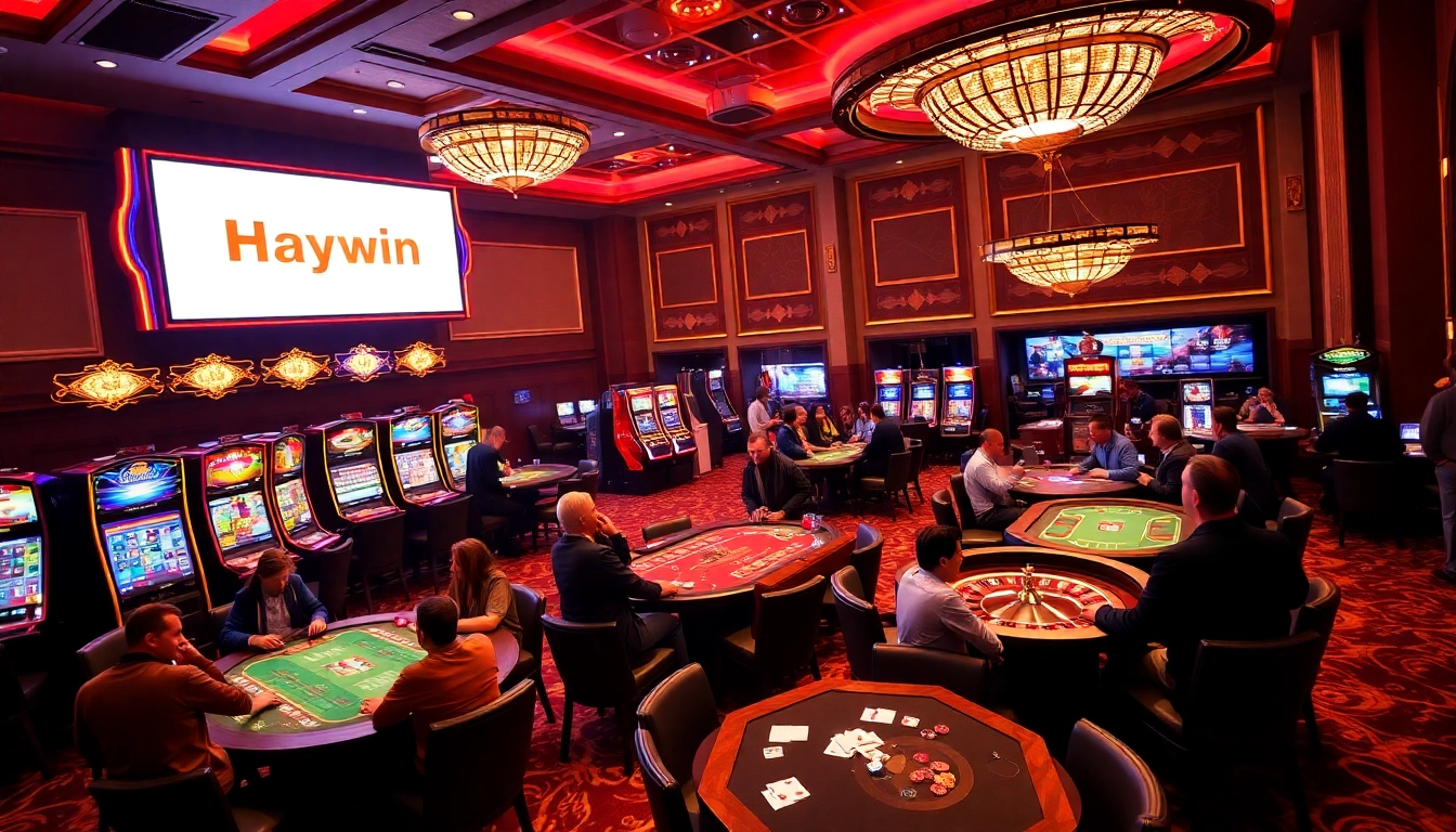 Experience the excitement of Haywin Casino with vibrant tables and thrilling games.