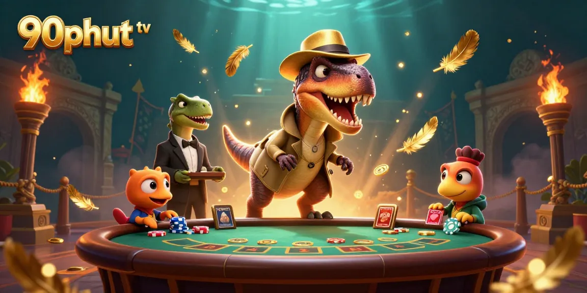 Watch thrilling moments live on 90phut tv while enjoying a dynamic casino scene.