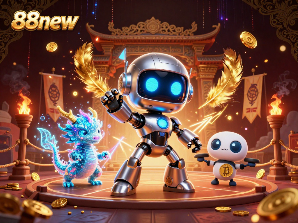 Engage with the thrilling world of 88new online betting showcasing dynamic gaming elements and cyberpunk characters.