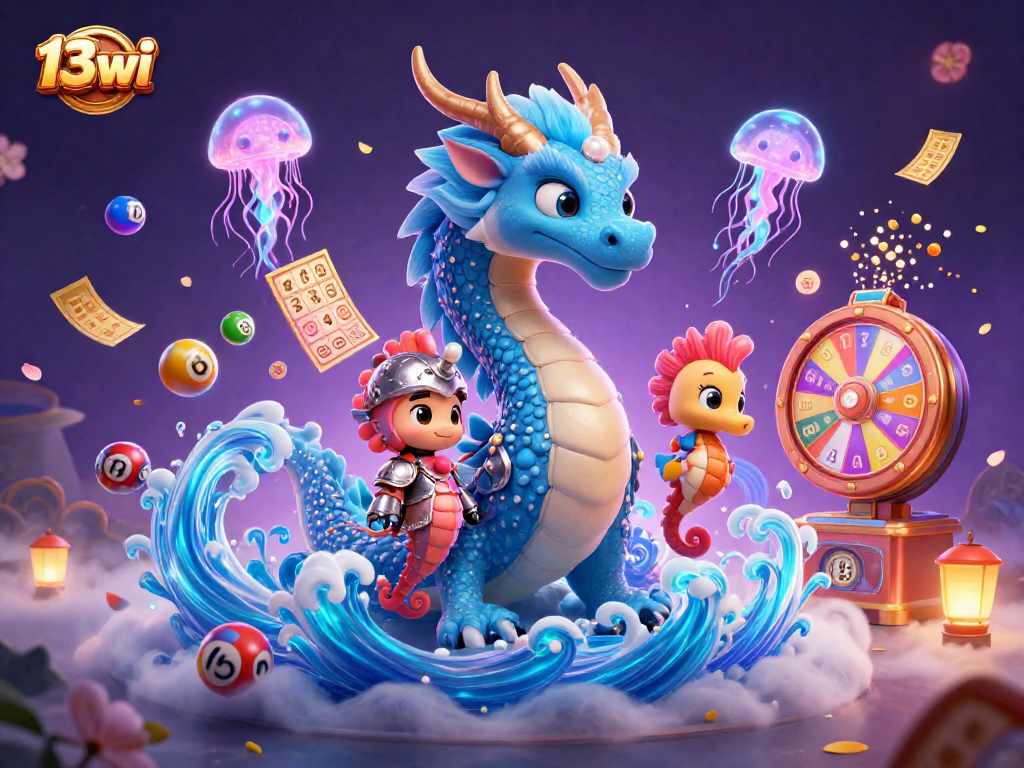 Engage in thrilling wins at 13wi's vibrant casino scene featuring dragons, knights, and bubbling lottery action.