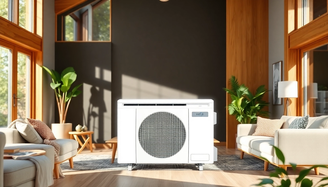 Enhance your space with a mini split ac unit seamlessly integrated into a modern living environment.