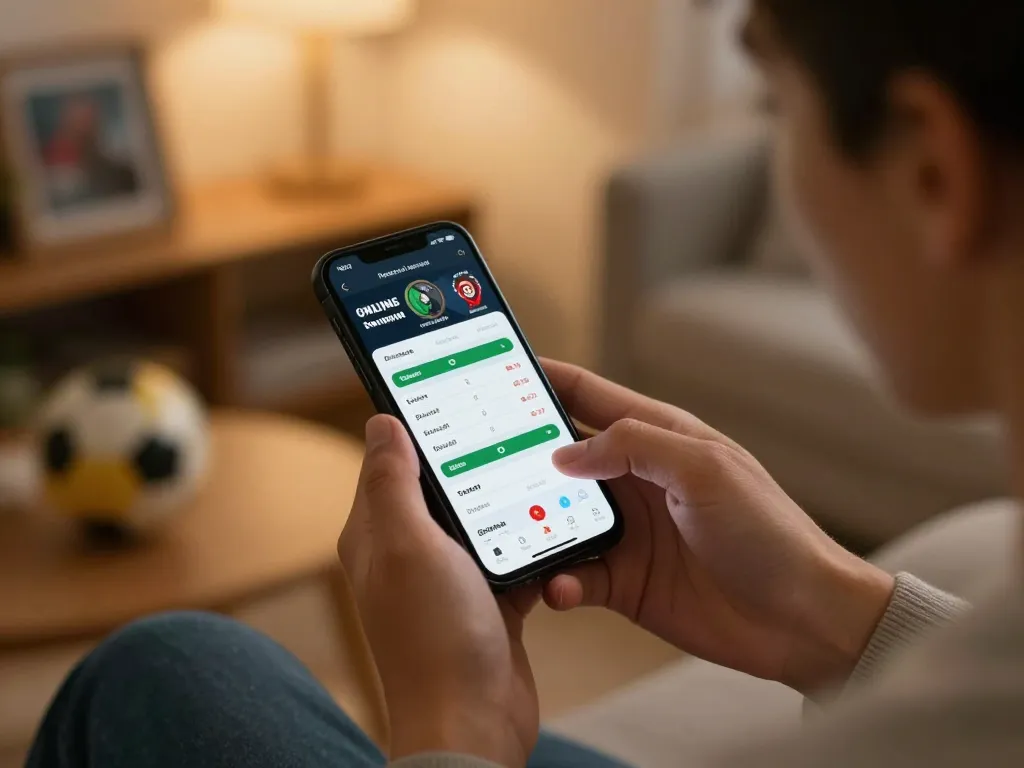 Engage in strategic sports betting on a mobile app highlighting paris-based opportunities