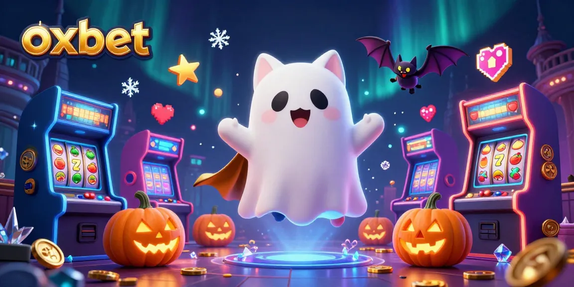 Engage in thrilling gameplay at the oxbet casino with a vibrant ghost cat and enchanting gaming elements.