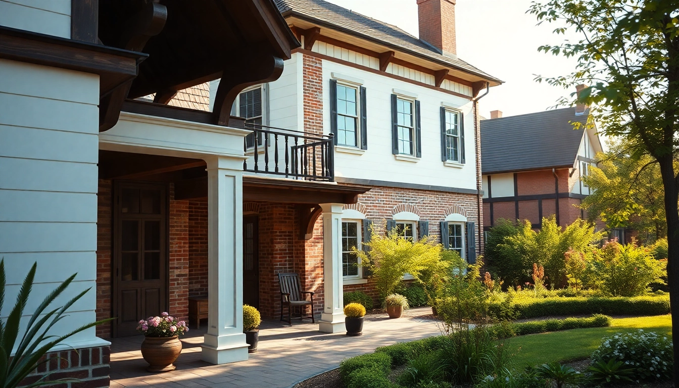 Showcase a stunning colonial addition enhancing a historic home with intricate details.