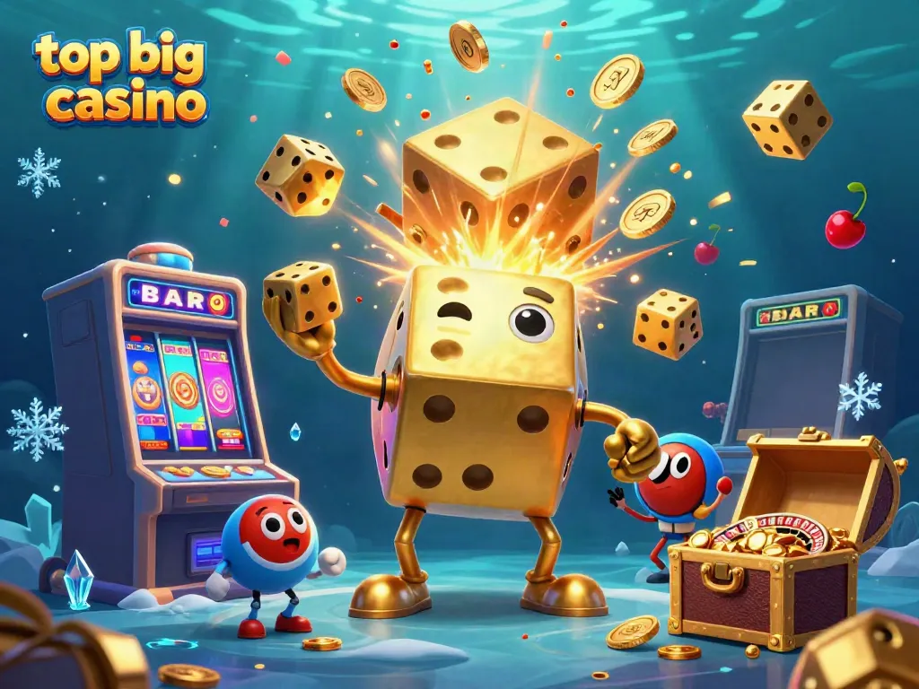 Experience the excitement of the top big win casino with dazzling slot machines and vibrant game elements.