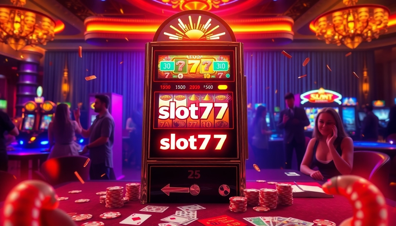 Experience the excitement of slot777 as players win big on vibrant slot machines.