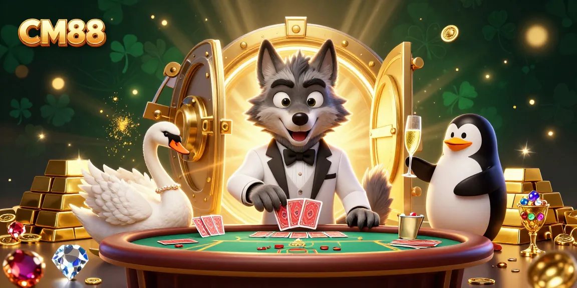 CM88 attracts players with vibrant casino characters and easter eggs of wealth and luck.