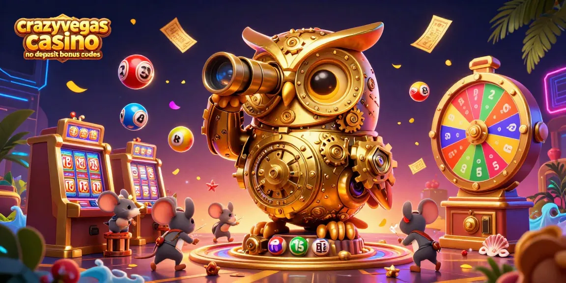 Engage with the best crazyvegas casino no deposit bonus codes through vibrant 3D imagery showcasing dynamic casino elements.