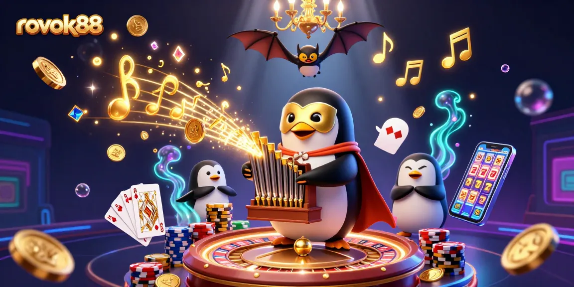 Experience winning with rokok88 as the phantom penguin unleashes golden coins while you roll the dice!