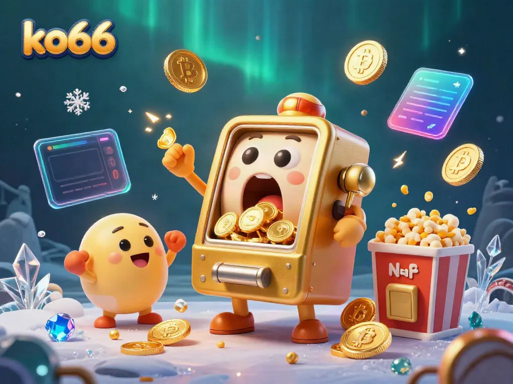 Experience the thrilling jackpot at ko66 with our vibrant slot machines and crypto elements.