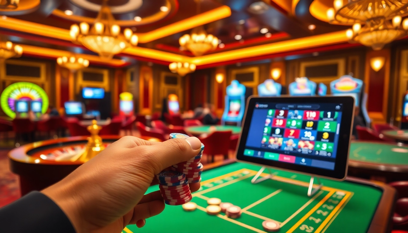 Experience the thrill of gambling at MMOO with a luxurious casino setting filled with excitement.