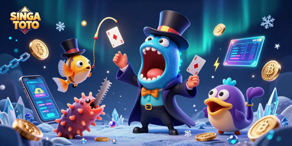 SINGA TOTO menyajikan pertunjukan sulap fantastis dalam dunia kasino digital yang cerah.