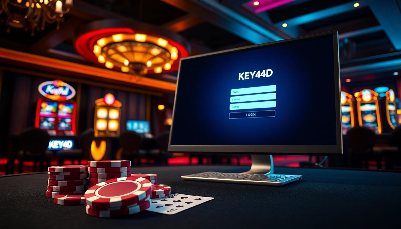 Masuk ke KEY4D LOGIN dengan tampilan kasino yang menarik dan atmosfer hidup.