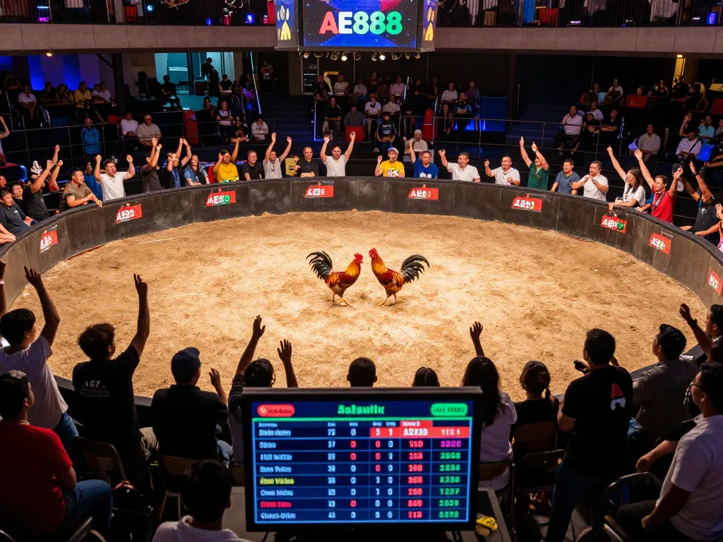 Watch live rooster fights at https://ae888a.ru.com/ with vibrant crowds and real-time betting