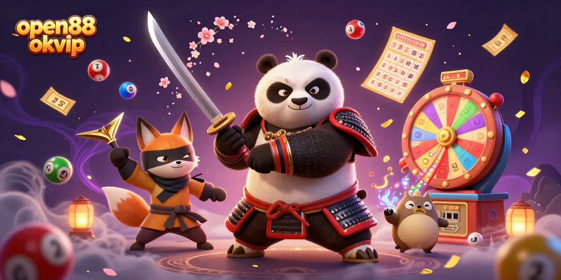 Engage in thrilling wins with open88 okvip, as samurai, fox, and tanuki explore gaming magic.