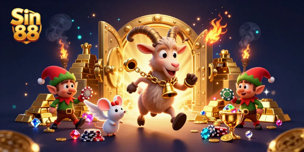 Experience the thrill of Sin 88 as playful gremlins steal chips in a festive casino.