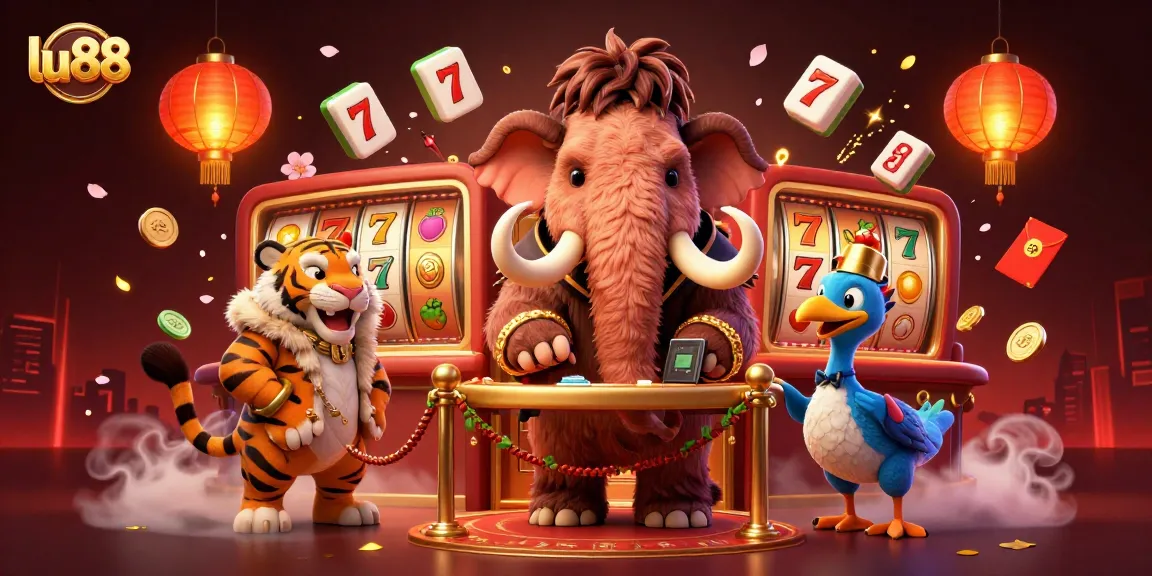 Experience thrilling games at lu88 with a vibrant casino atmosphere and iconic characters.
