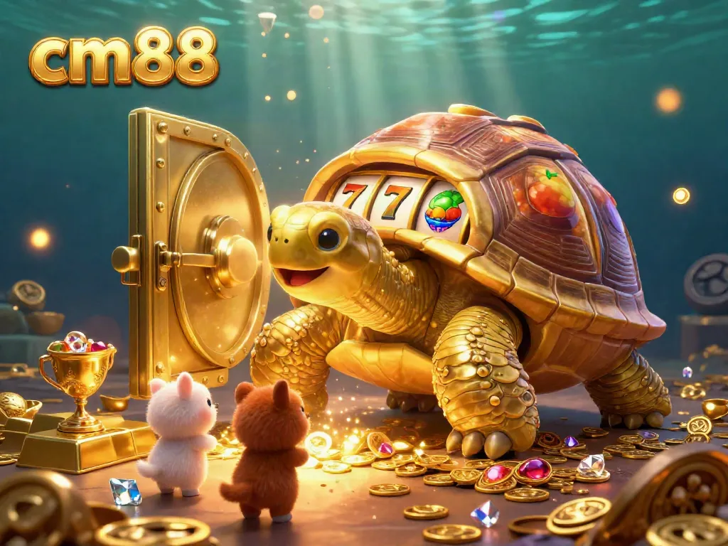 Engage with cm88 by playing vibrant slot machines in this enchanting casino scene.