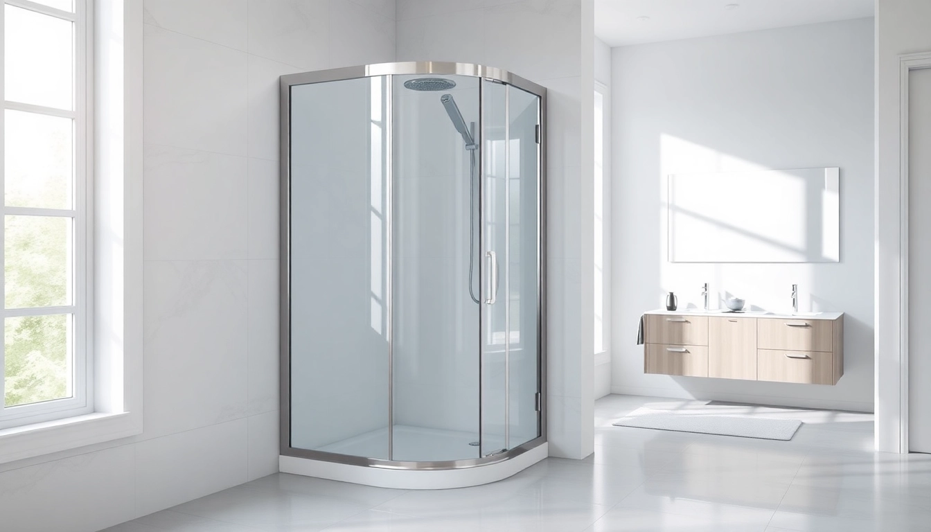 Moderne duschkabine 80x80 eckeinstieg in stilvollem Badezimmer mit eleganten Designelementen.