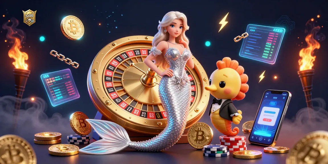 Engage with go88's captivating casino experience featuring a glamorous mermaid and golden roulette.