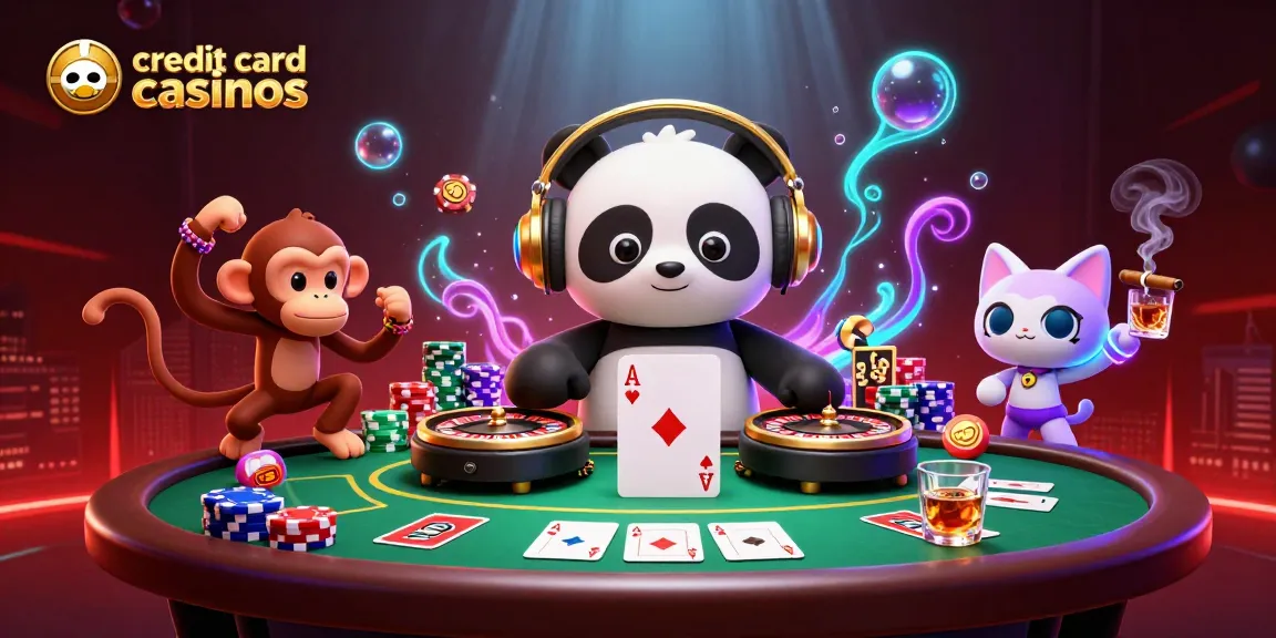 Experience thrilling credit card casinos with lively characters and vibrant game elements.